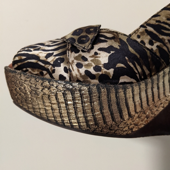 Sam Edelman Danica animal print platform wedge - Picture 3 of 5